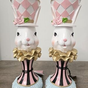 Easter Bunny Candle Holders X 2 Easter decor 2026